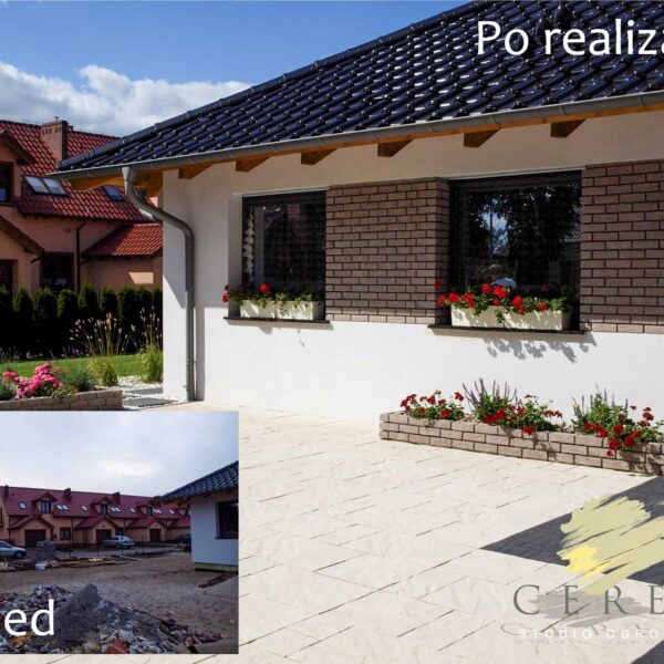 Kolorowy ogród nowoczesny