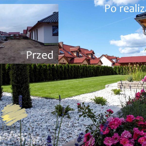Kolorowy ogród nowoczesny