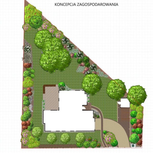 Swobodny ogród leśny