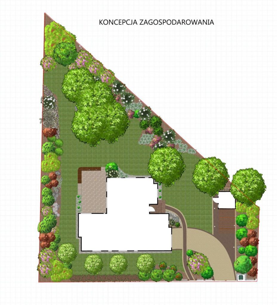 Swobodny ogród leśny